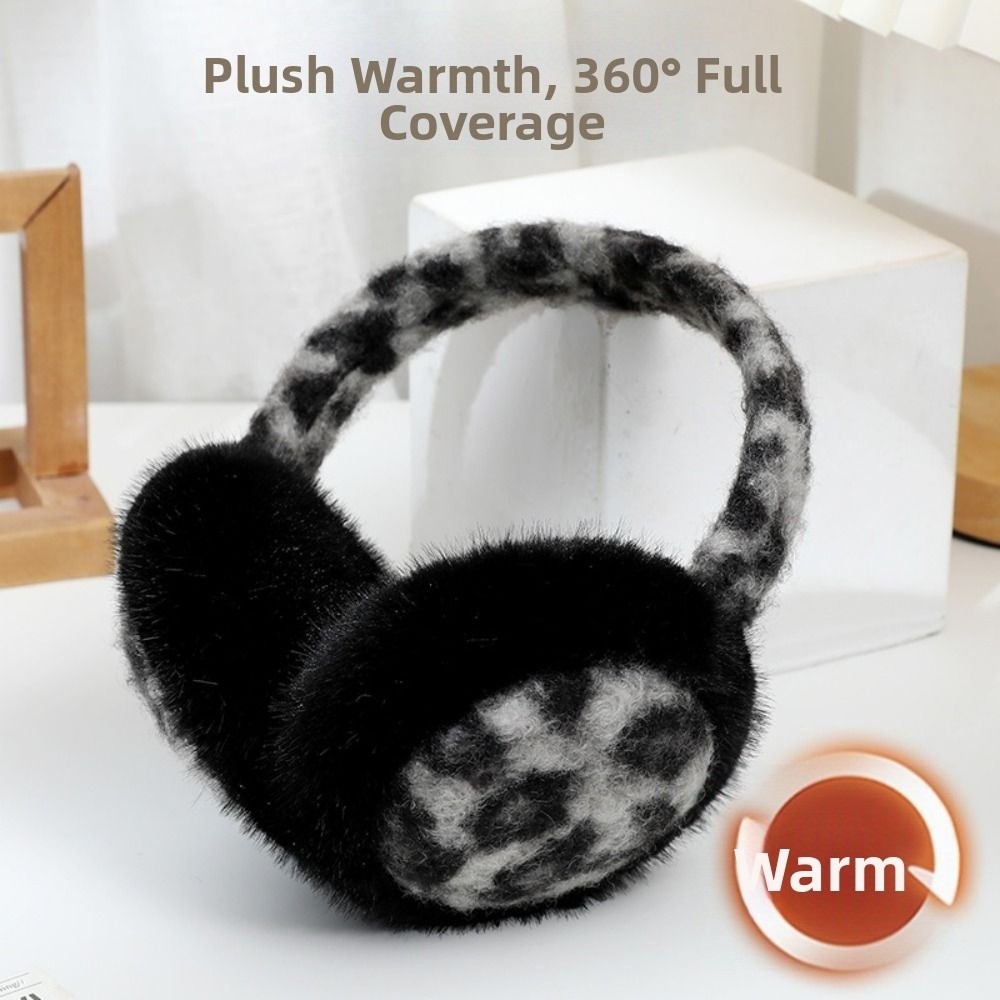 Earmuffs Foldable - Modne składane pluszowe nauszniki, grube, miękkie,
