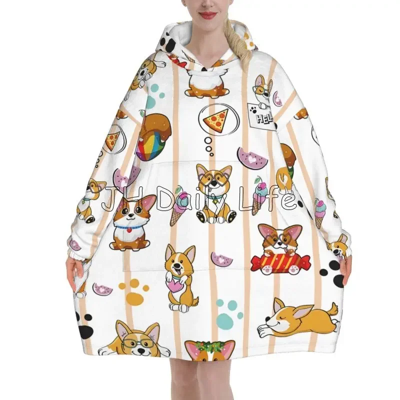 Sherpa Hoodie Fleece - Urocza bluza z kapturem z motywem