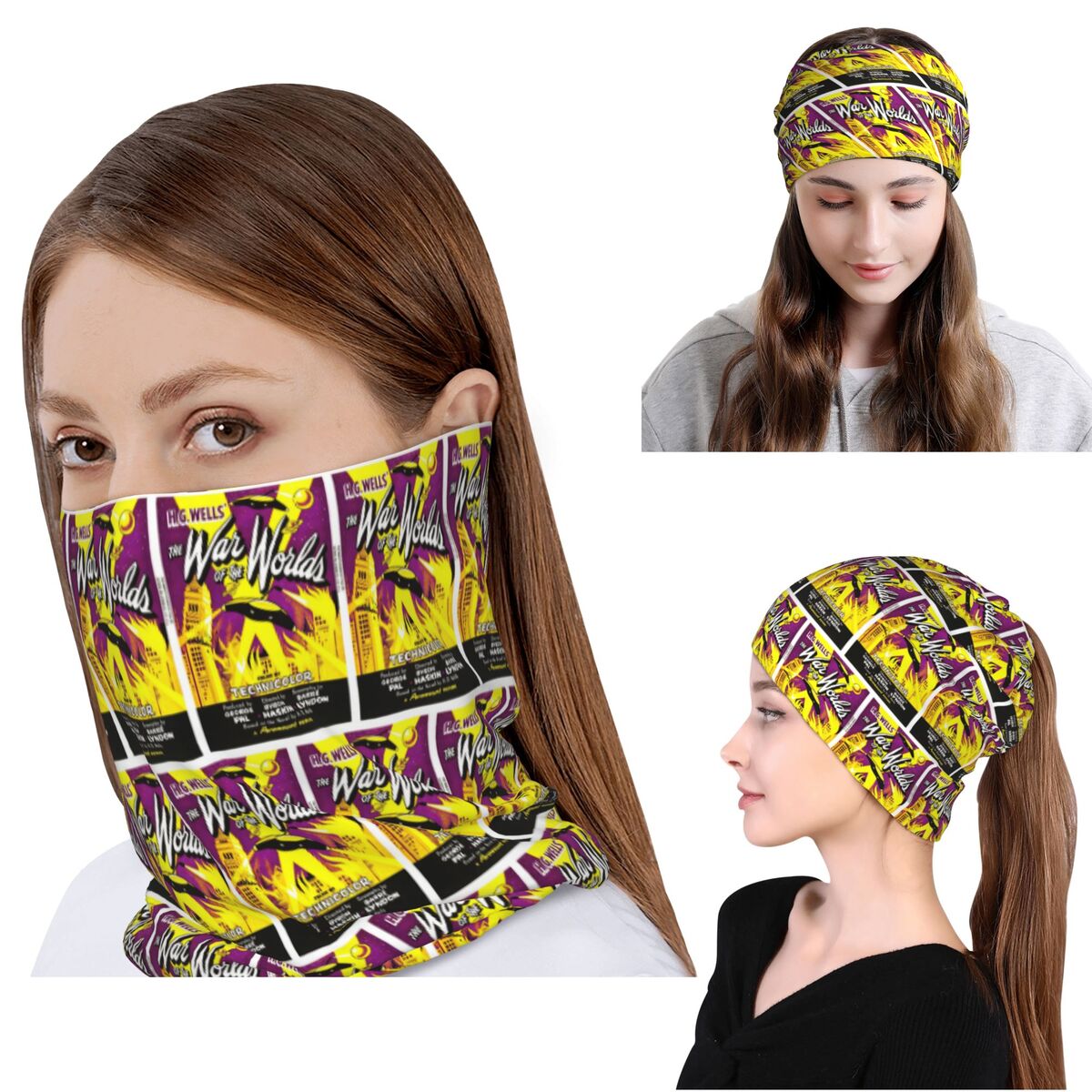 Knit Beanie Hat Warm - Chusta na szyję War Of The