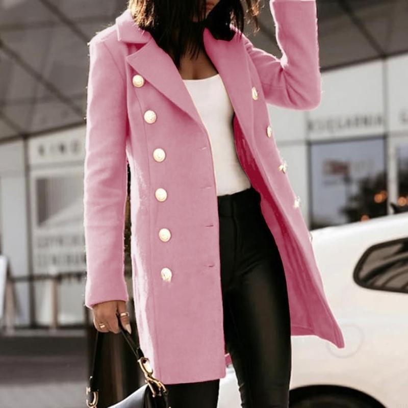 831A Damskie płaszcze wełniane – Wool Coat Peacoat recenzja i cena