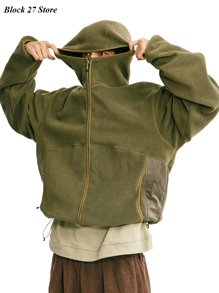 Męska bluza z kapturem, jesien – Sherpa Hoodie Fleece recenzja i cena