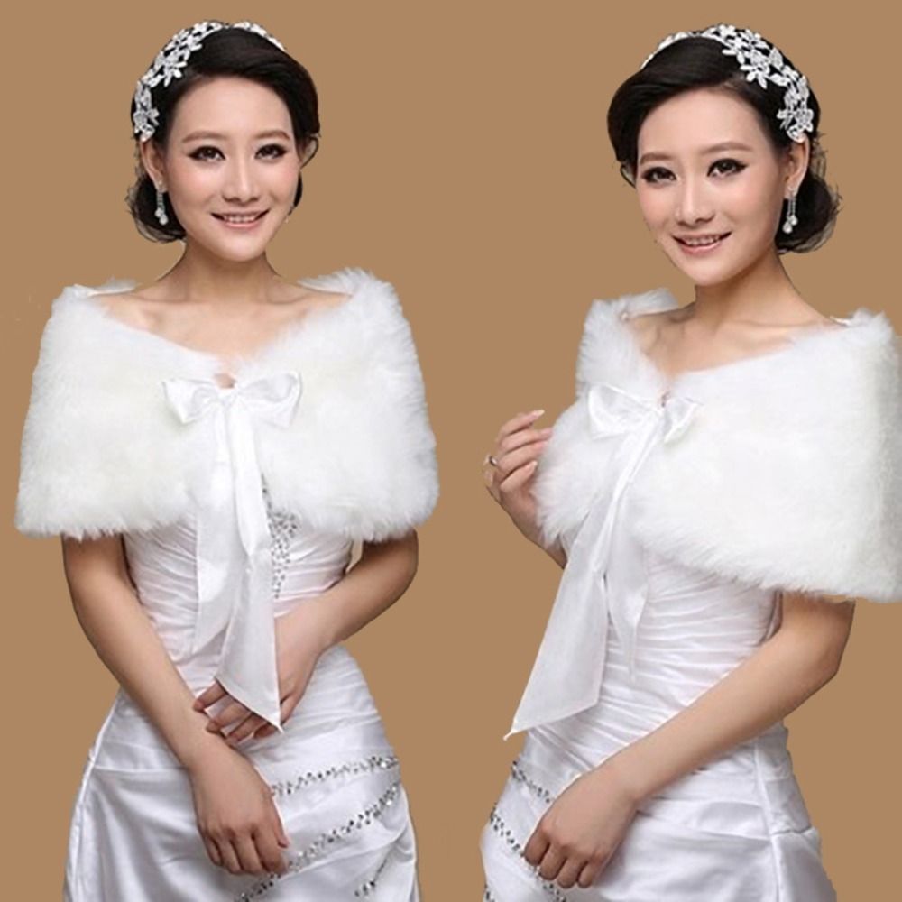 Peleryna zimowa Biały szal fut – Shawl Wrap Winter recenzja i cena