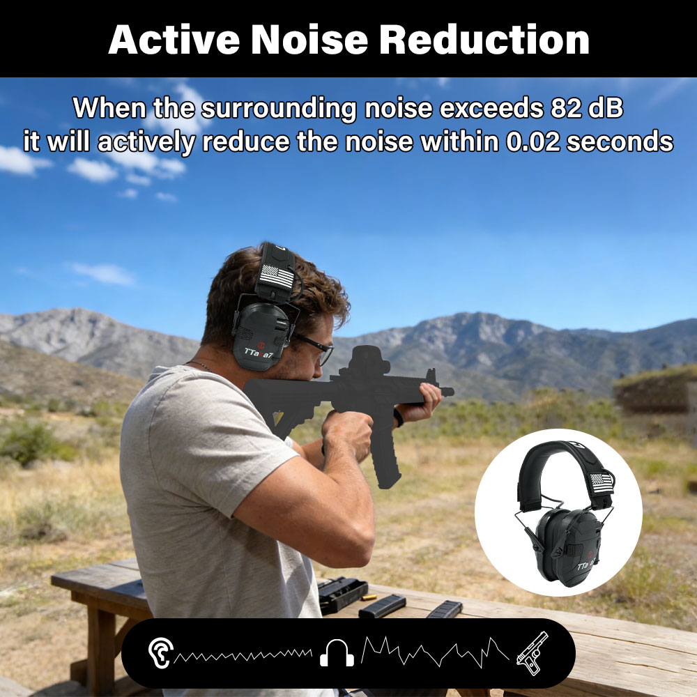 Składane elektroniczne słuchaw – Earmuffs Foldable recenzja i cena